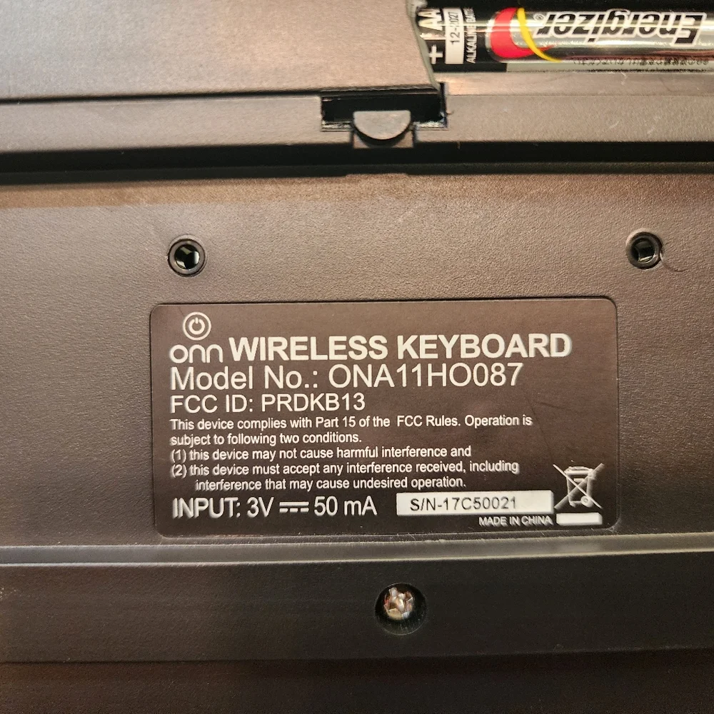 onn wireless keyboard ona11ho088